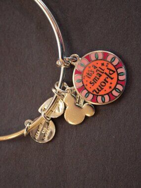 Alex and Ani single silver Disney It's A Small World bangle